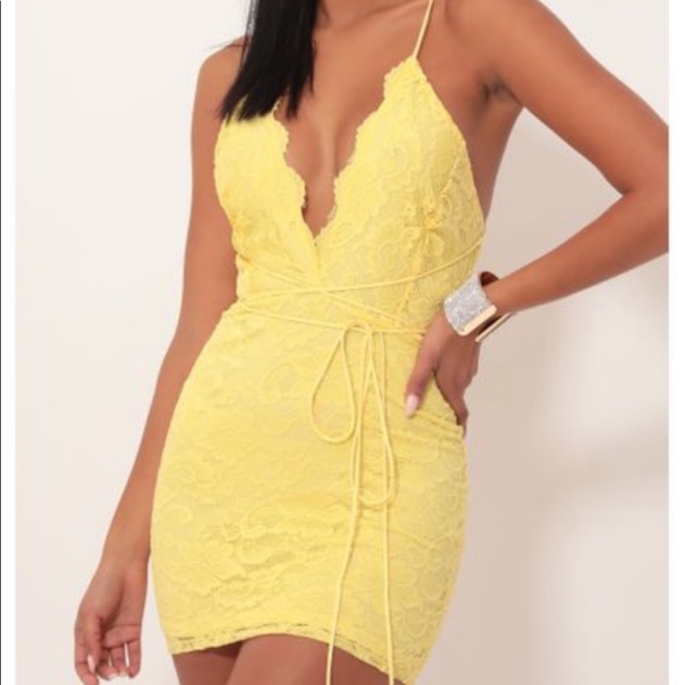Yellow Lace Dress